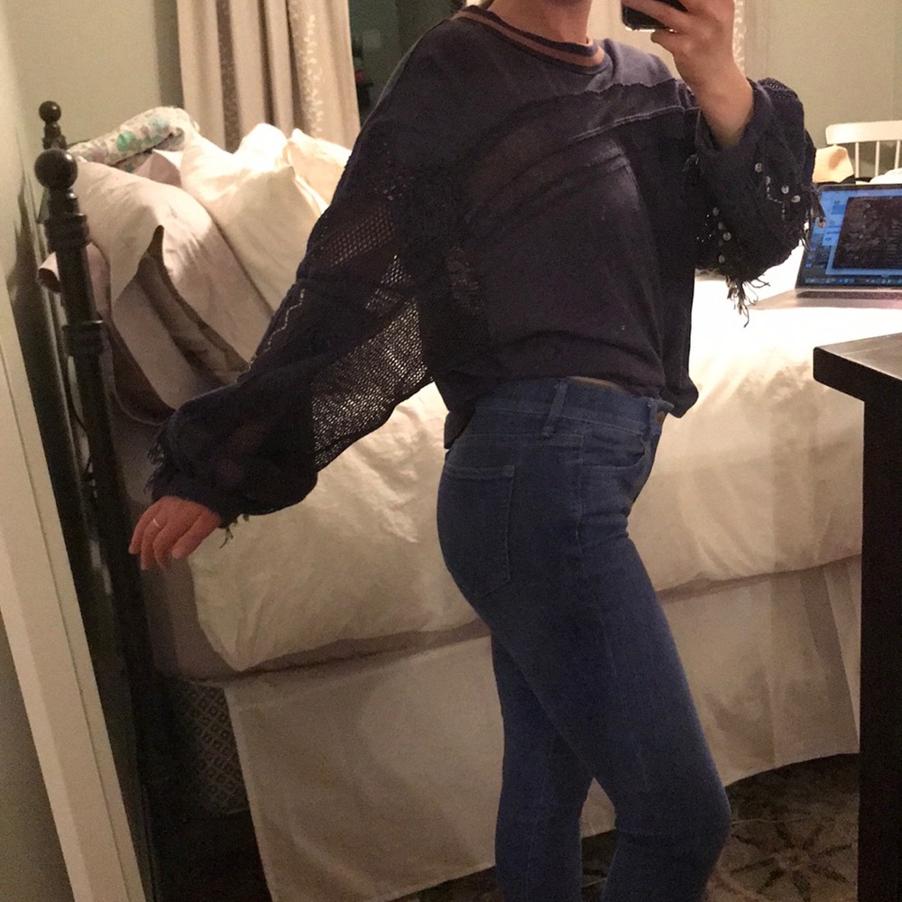 Beautiful FREE PEOPLE boho summer sweater